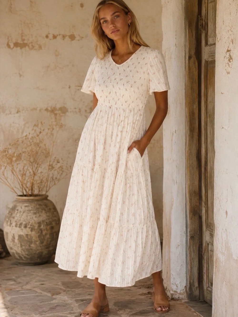 FEHRNVI Tayla Cotton Maxi Dress